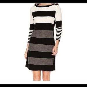 Studio One Color Block Sweater Dress